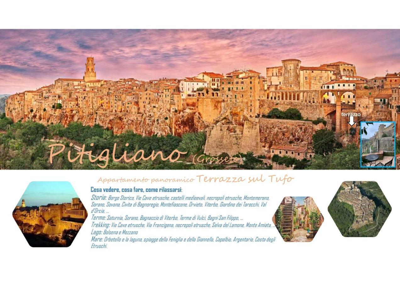 Terrazza Sul Tufo Villa Pitigliano Kültér fotó